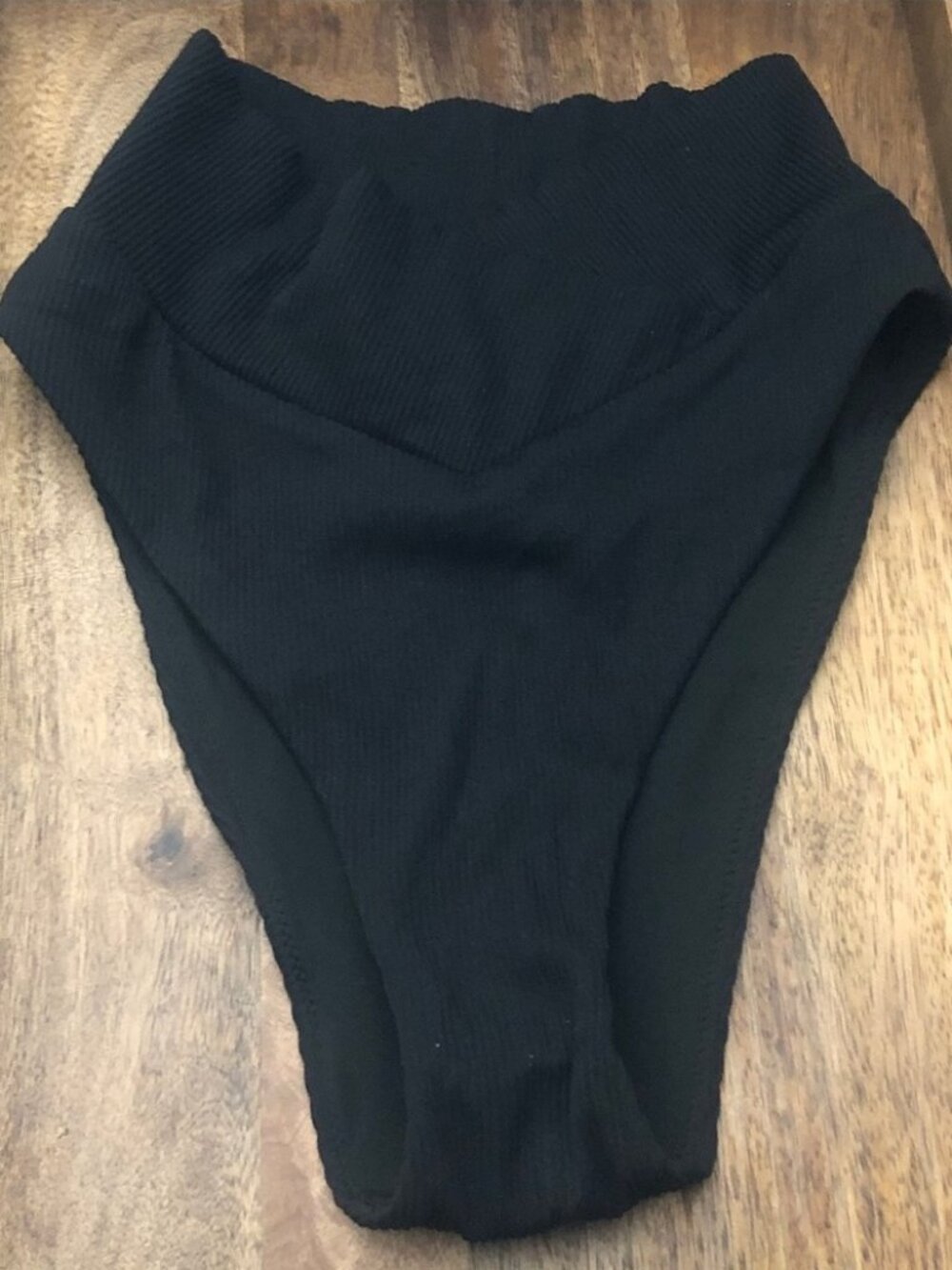 aerie Black High-Waist Bikini Bottom
